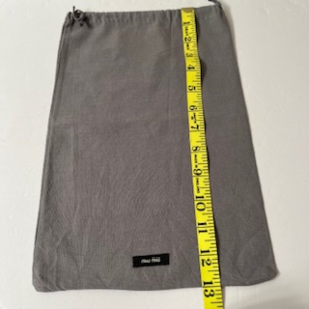 Miu Miu Shoe Storage Dust Bag, Gray 2 pcs (Authentic) - Picture 4 of 6